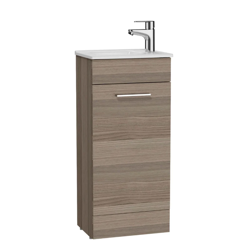 Vitra Mia 400mm Floor Standing 1 Door Washbasin Unit inc Basin - Cordoba