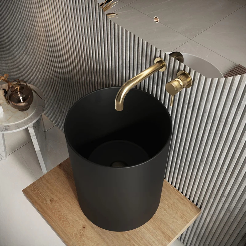 Modulo Countertop Tall Basin - Matt Black