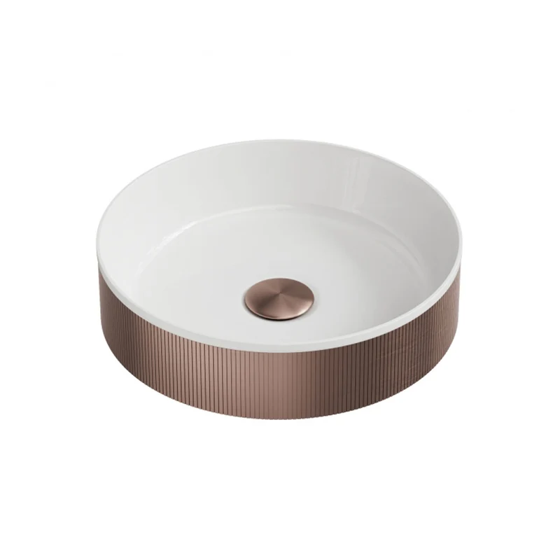 Flauto 360mm Countertop Basin - Brushed Bronze
