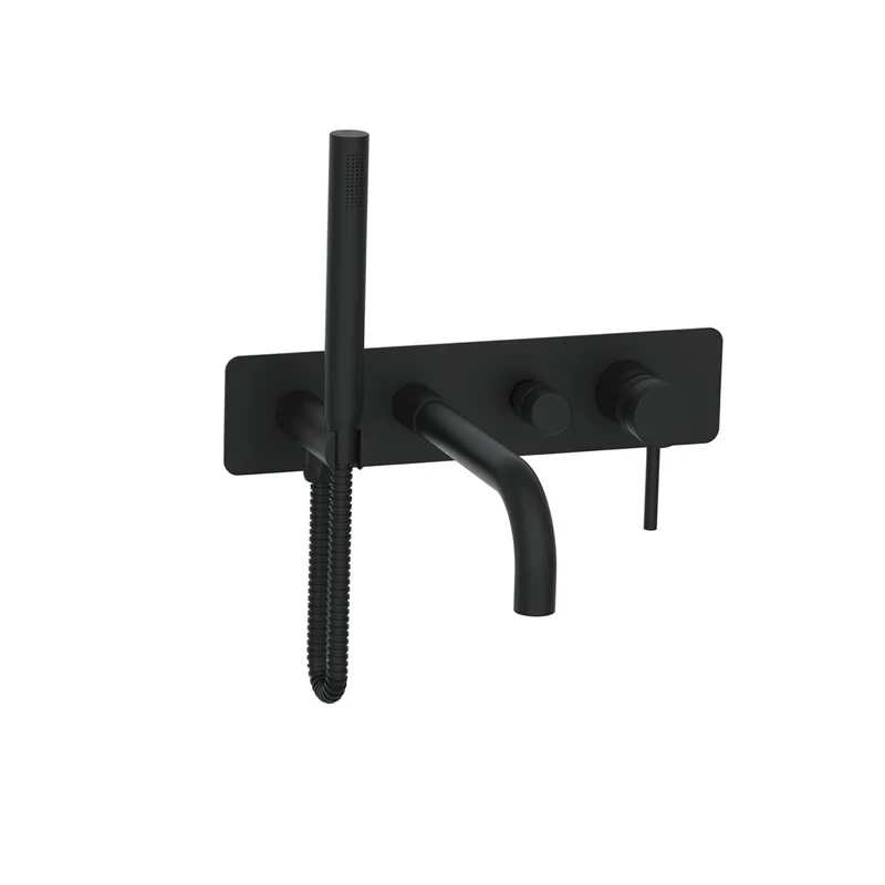 Exclusiv Wall Mounted Bath Shower Mixer - Black