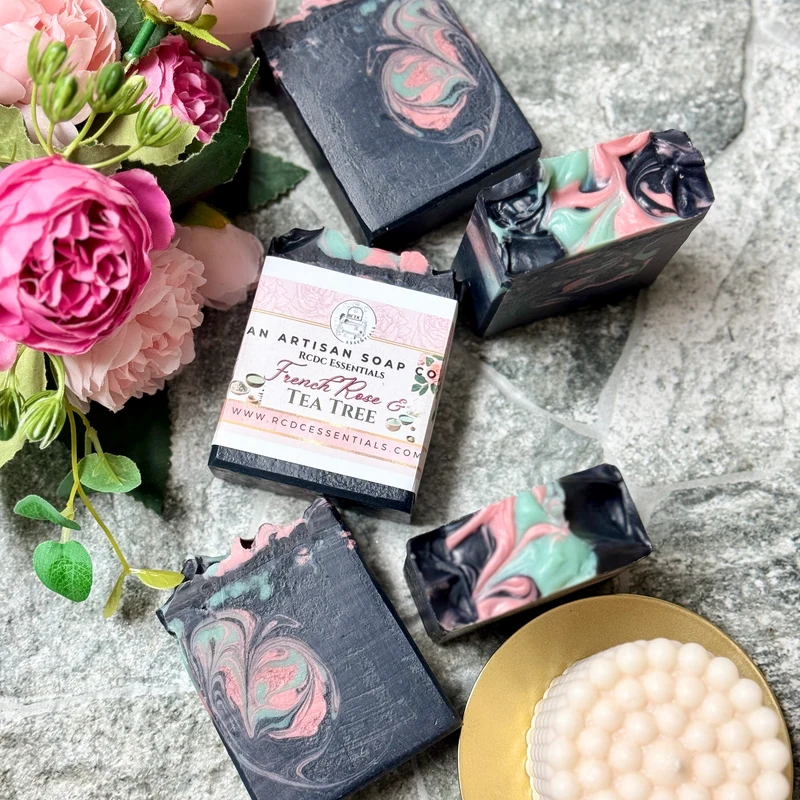 French Rose & Tea Tree ~ Handmade Cold Process Face Soap