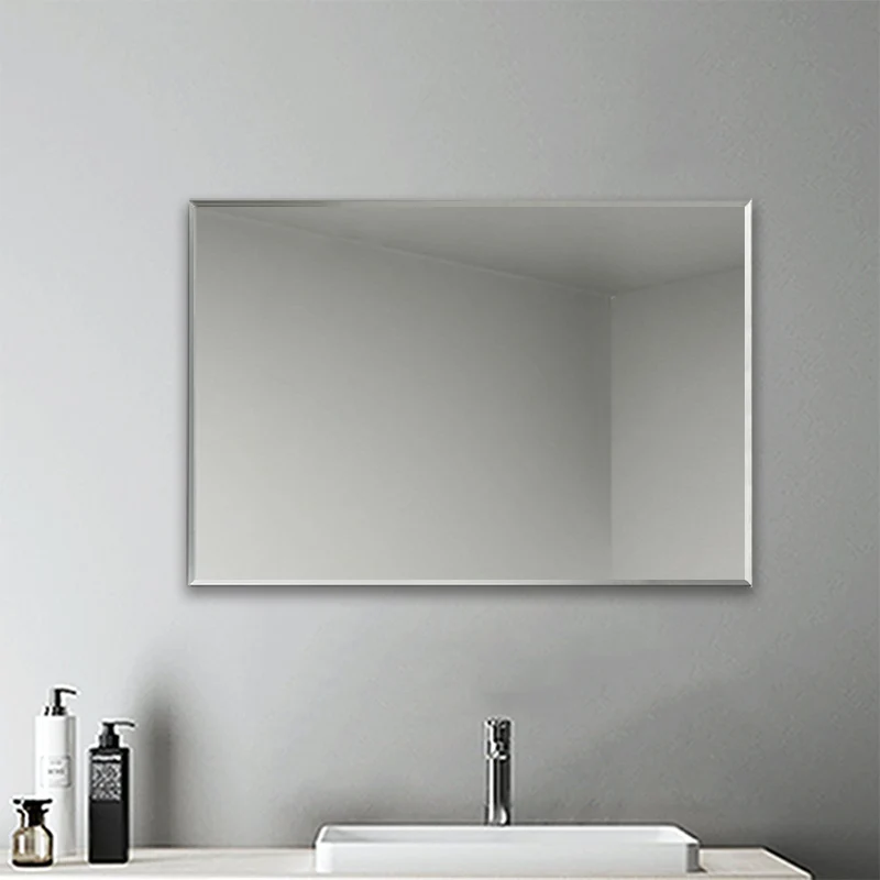 Miroir de salle de bain rectangulaire, Miroir mural biseauté 30/45/50/60/70/90cm