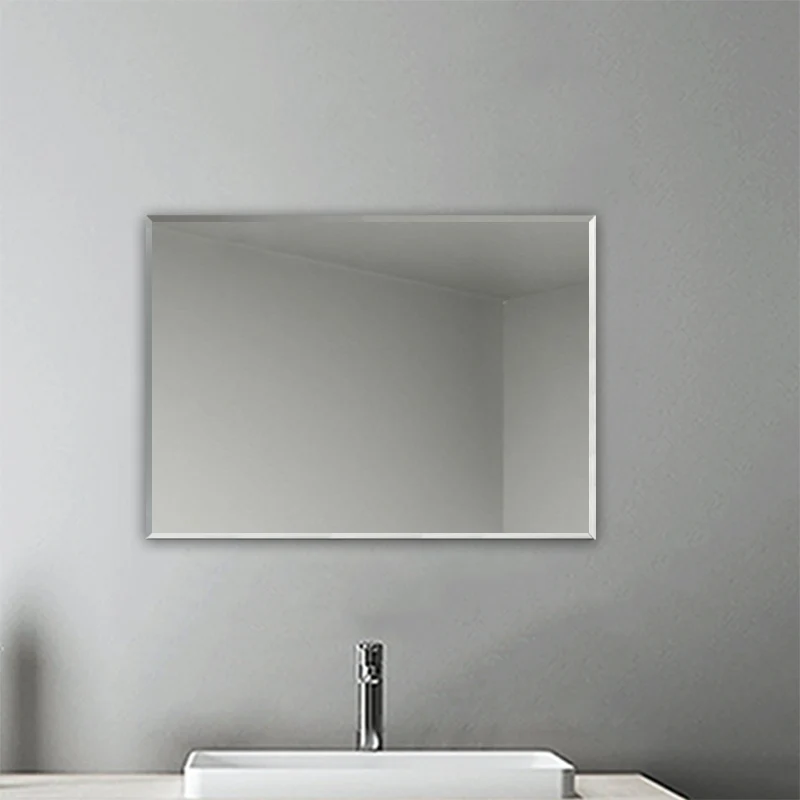 Miroir de salle de bain rectangulaire, Miroir mural biseauté 30/45/50/60/70/90cm