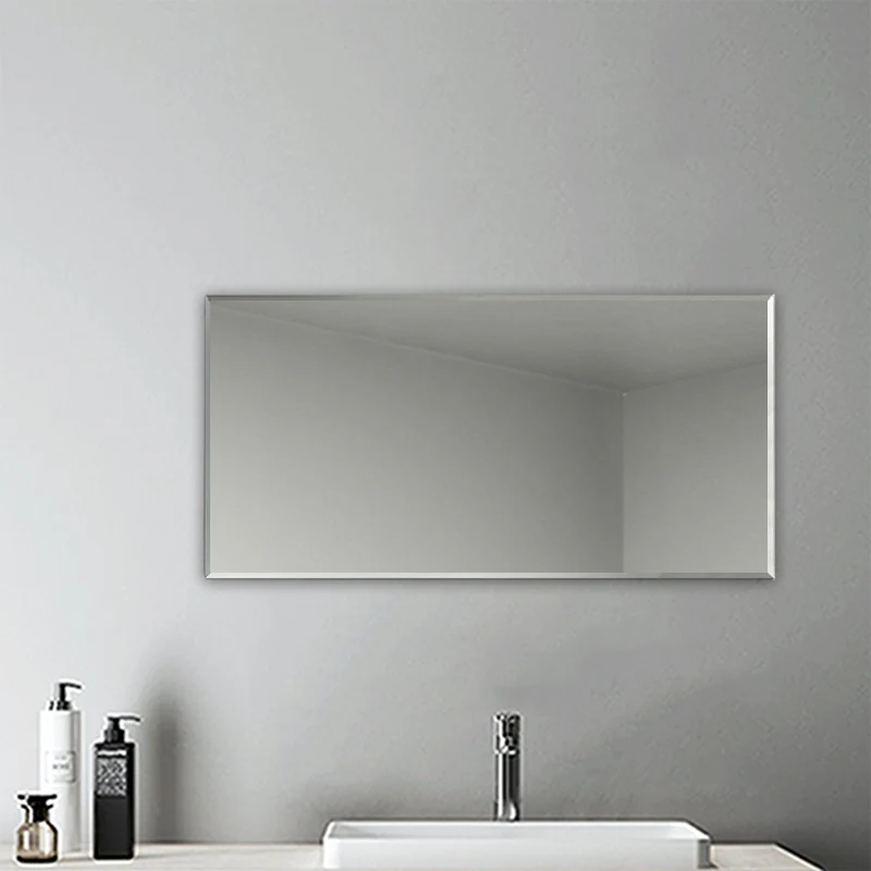 Miroir de salle de bain rectangulaire, Miroir mural biseauté 30/45/50/60/70/90cm