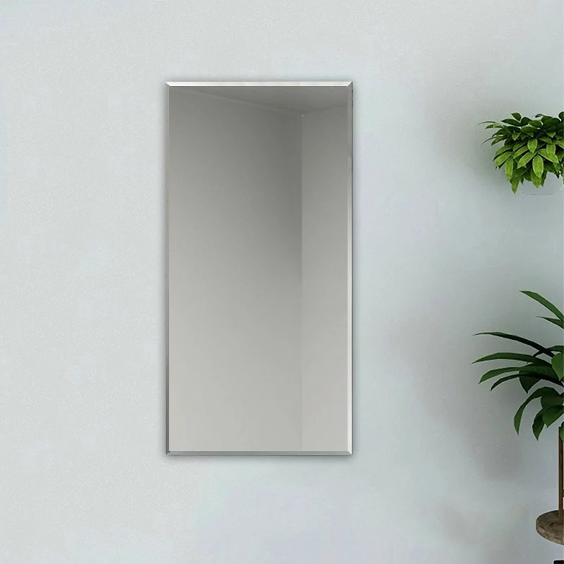 Miroir de salle de bain rectangulaire, Miroir mural biseauté 30/45/50/60/70/90cm