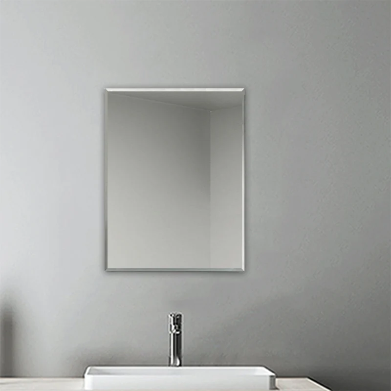 Miroir de salle de bain rectangulaire, Miroir mural biseauté 30/45/50/60/70/90cm
