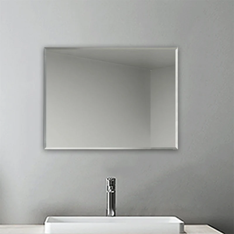 Miroir de salle de bain rectangulaire, Miroir mural biseauté 30/45/50/60/70/90cm