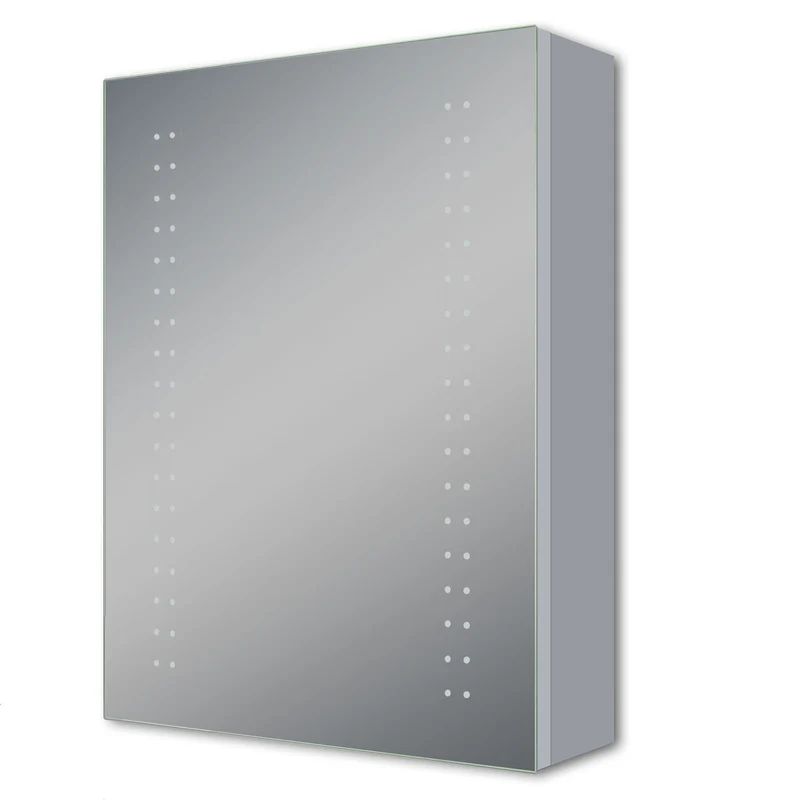 Miroir salle de bain, Armoire de toilette avec miroir, Cabinet miroir avec éclairage LED 6000K 50cmx70cm