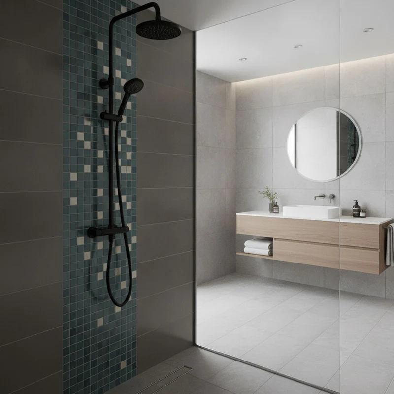Triton Black DuElec Diverter Rail Kit