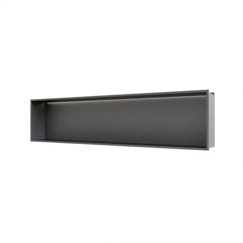 RAK INGOT 300mm x 1200mm Recessed Niche with LED Black