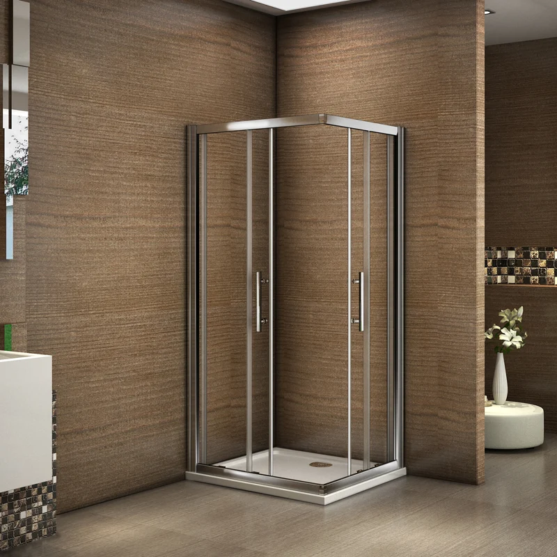 Aica porte de douche coulissante 120x80x185cm cabine de douche avec receveur 80x120x3cm