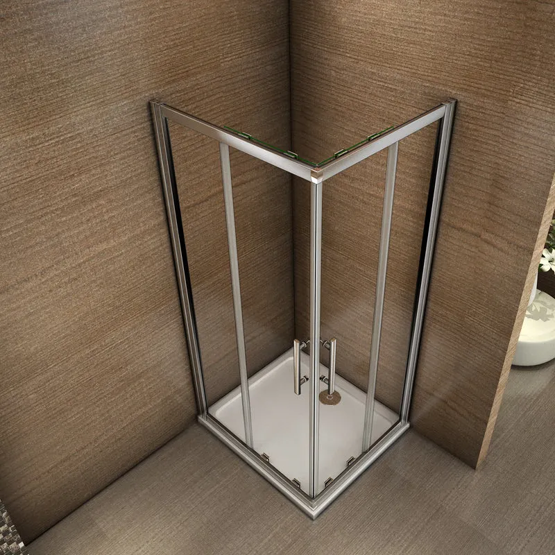 Aica porte de douche coulissante 120x80x185cm cabine de douche avec receveur 80x120x3cm