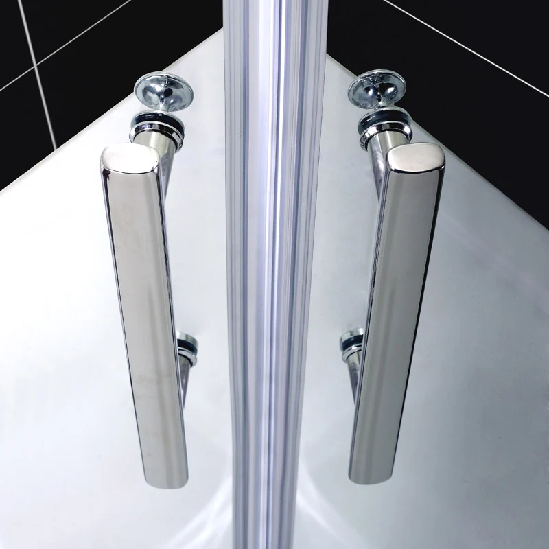 Aica porte de douche coulissante 100x80x195cm Aica cabine de douche avec receveur 80x100x3cm