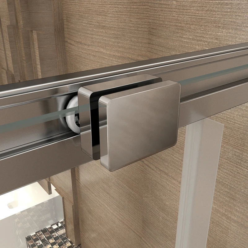 Aica porte de douche coulissante 100x80x185cm cabine de douche avec receveur 80x100x3cm