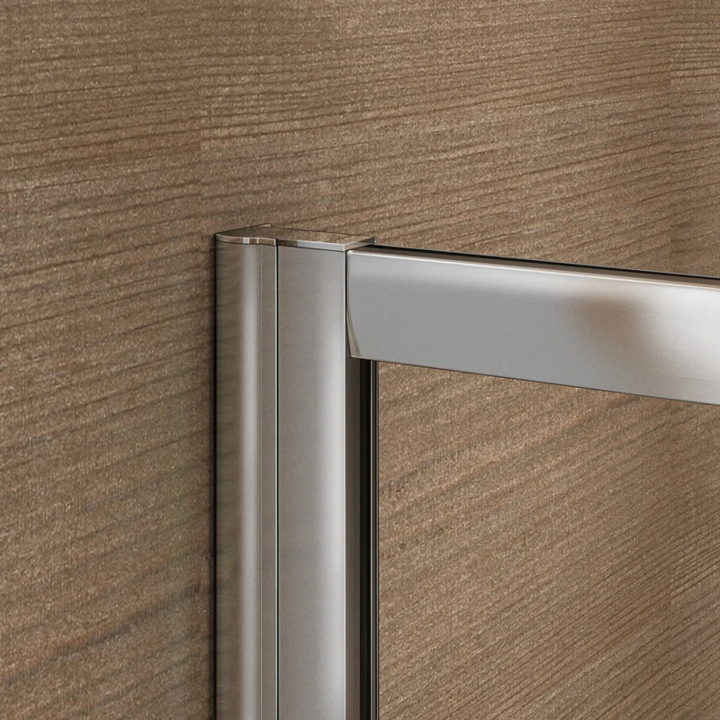 Aica porte de douche coulissante 100x80x185cm cabine de douche avec receveur 80x100x3cm