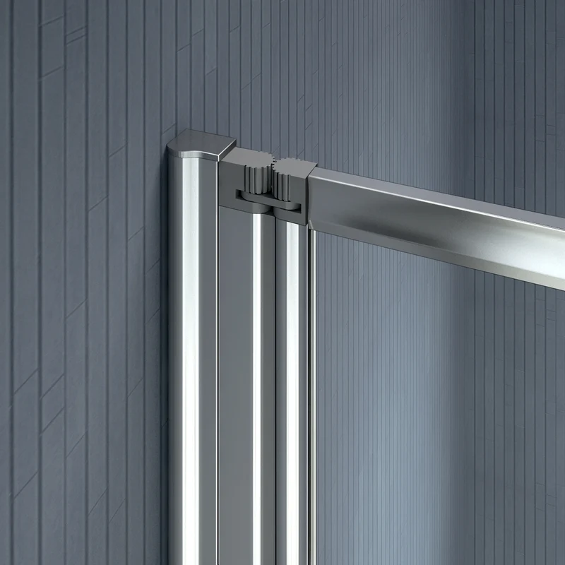 Aica 1000x1400x4mm pare baignoire, écran de baignoire, porte de baignoire, 4 volets pivotants pliants 180°, 4mm verre trempé