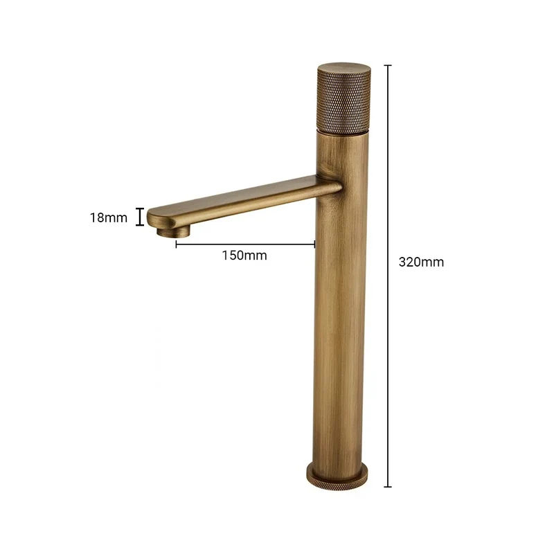 Robinet Mitigeur Vasque Bronze - Style Antique