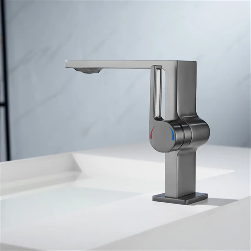 Robinet Mitigeur Salle de Bain - Epure Gunmetal