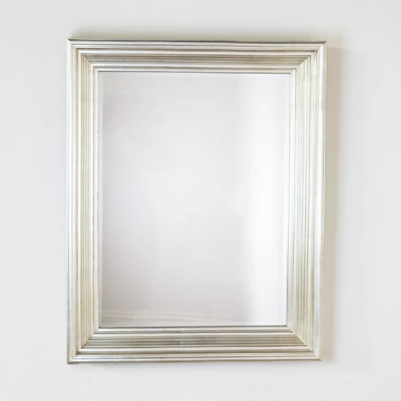 Lily Rectangle Mirror 78 x 98cm Champagne