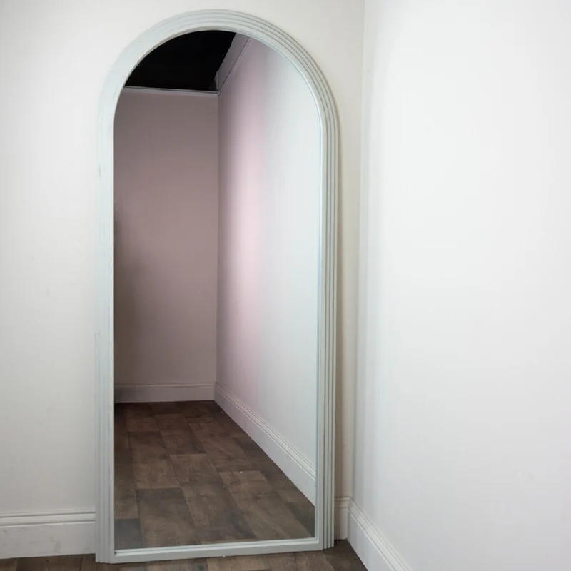 Stepped Arched Leaner Mirror Oyster 80 x 180cm