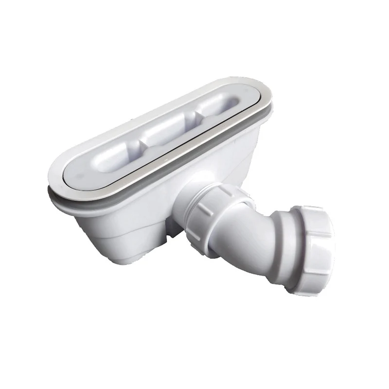 Aica Receveur De Douche Extra-plat Bac à Douche Noir, Grille Inoxydable Et Bonde De Série Incluses