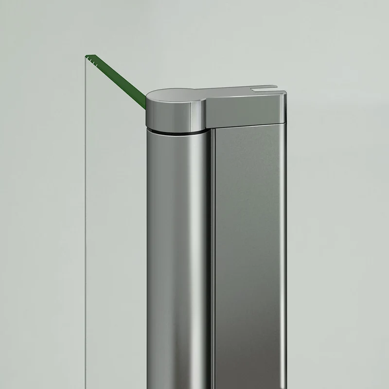 Aica paroi de douche volet pivotant seul pour paroi de douche à l’italienne en 8mm verre anticalcaire, 30/40cm largeur disponible