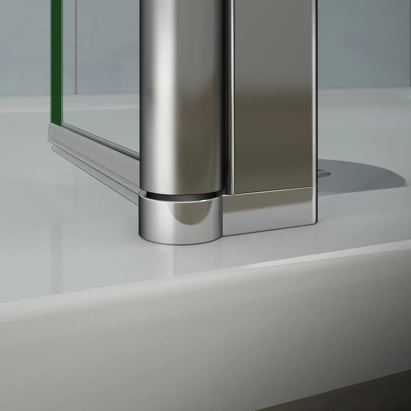 Aica paroi de douche volet pivotant seul pour paroi de douche à l’italienne en 8mm verre anticalcaire, 30/40cm largeur disponible