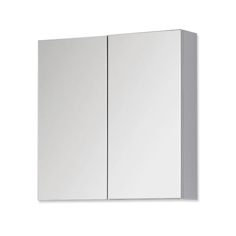 Ensemble de meubles de salle de bain, Meuble sous vasque sur pieds 2 portes, vasque céramique et cabinet miroir 60cm
