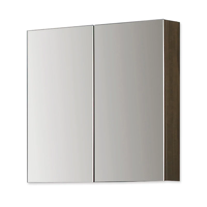 Ensemble de meubles de salle de bain, Meuble sous vasque sur pieds 2 portes, vasque céramique et cabinet miroir 60cm