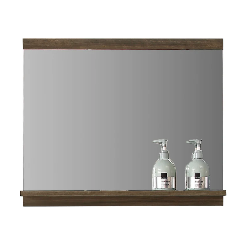 Ensemble de meubles de salle de bain, Meuble sous vasque à suspendre 2 portes, Vasque et Miroir avec tablette 60cm