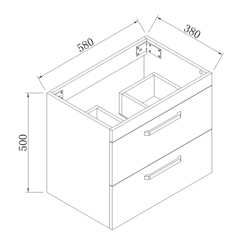 Lot de meuble de salle de bain complet avec meuble+vasque+miroir