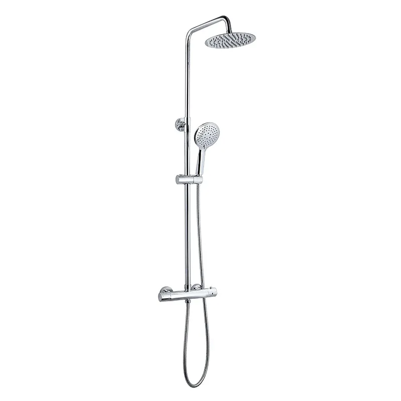 Aica paroi de douche à l'italienne en 8mm verre anticalcaire avec/sans colonne de douche thermostatique