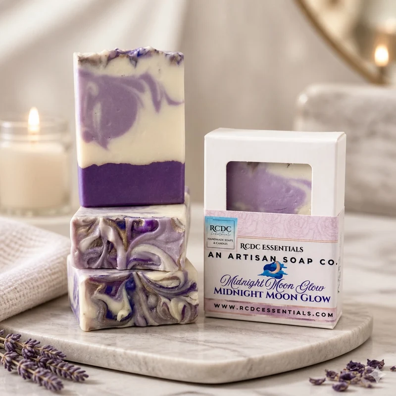 Midnight Moon Glow~ Handmade Cold Process Soap
