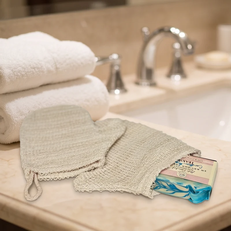 Natural Sisal Soap Saver Mitt | Exfoliating Soap Bag Mitt