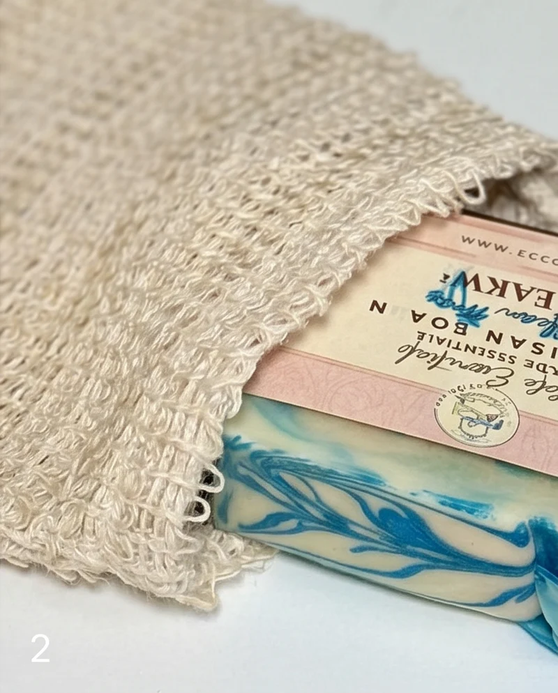 Natural Sisal Soap Saver Mitt | Exfoliating Soap Bag Mitt