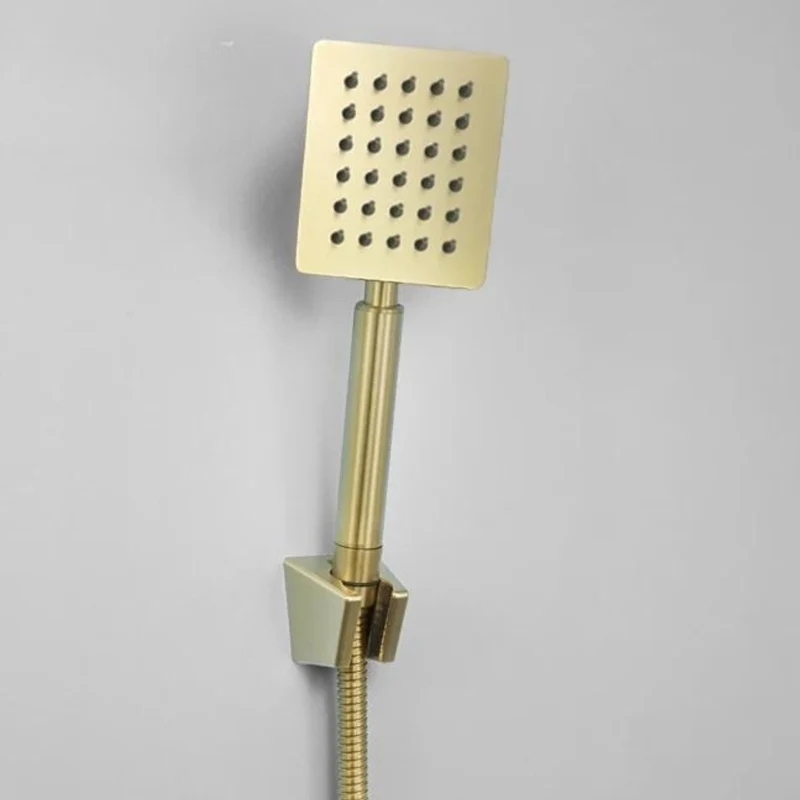 Pommeau de Douche Carré en Or