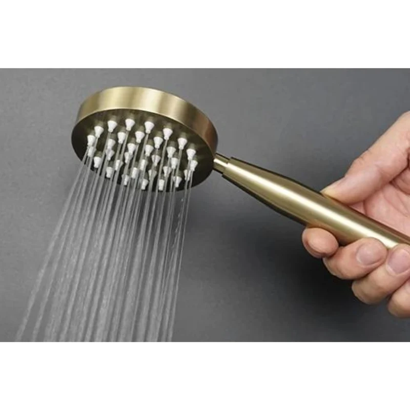 Pommeau de Douche Anti-calcaire Haute Pression Or