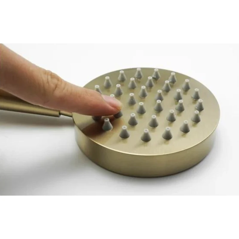 Pommeau de Douche Anti-calcaire Haute Pression Or