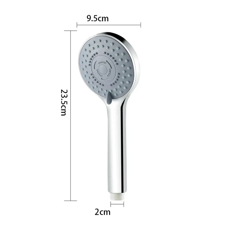 Pommeau de douche Haute pression Inox 5 Jets