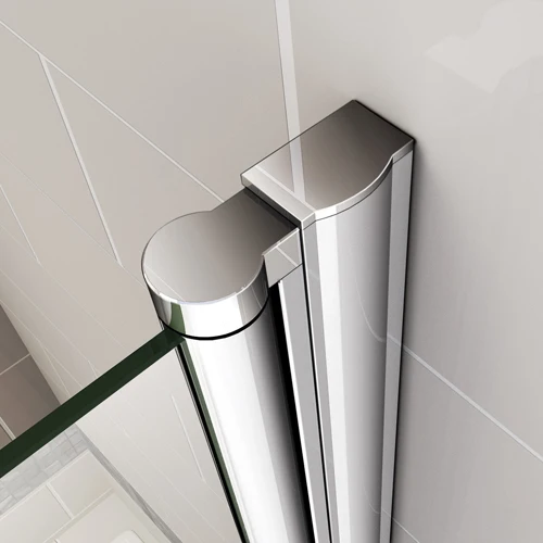 Aica 800x1400x6mm pare baignoire pivotant 180°porte de baignoire, 6mm verre anticalcaire avec bandes horizontales,installation à droite r