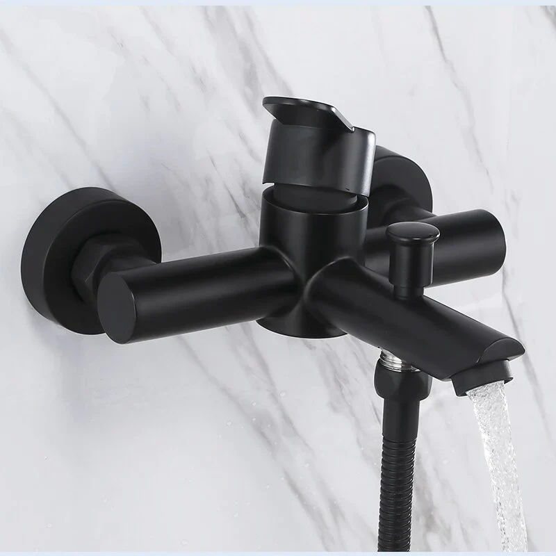 Robinet Mural Douche et Baignoire Noir