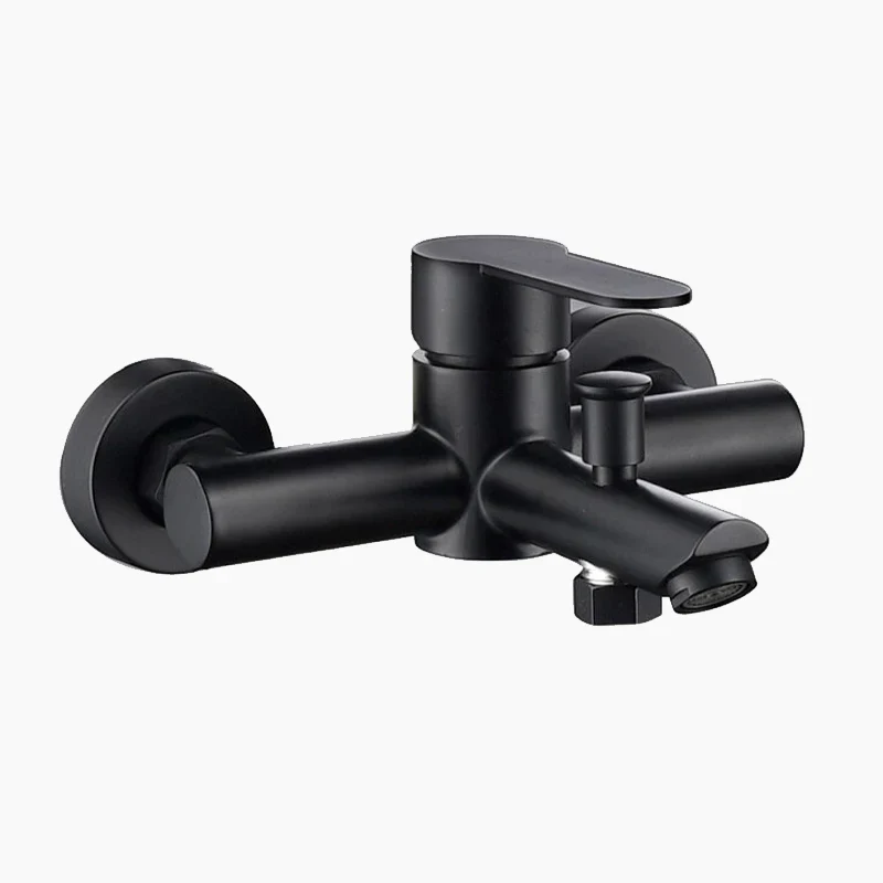 Robinet Mural Douche et Baignoire Noir