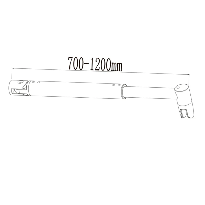 Aica paroi de douche 70 / 76 / 80 / 90 x 185cm paroi de douche fixe, verre sécurité, anticalcaire, barre de fixation extensible en cylindrique