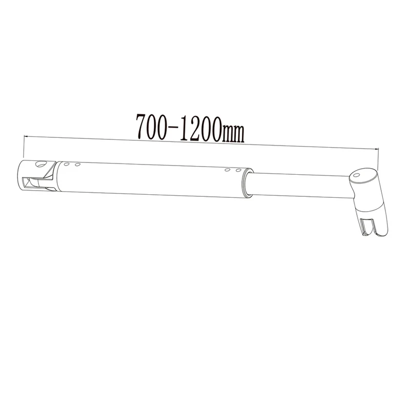 Aica Paroi De Douche H.200cm En 8mm Verre Fumé Et Anticalcaire Avec Une Barre De Fixation Extensible