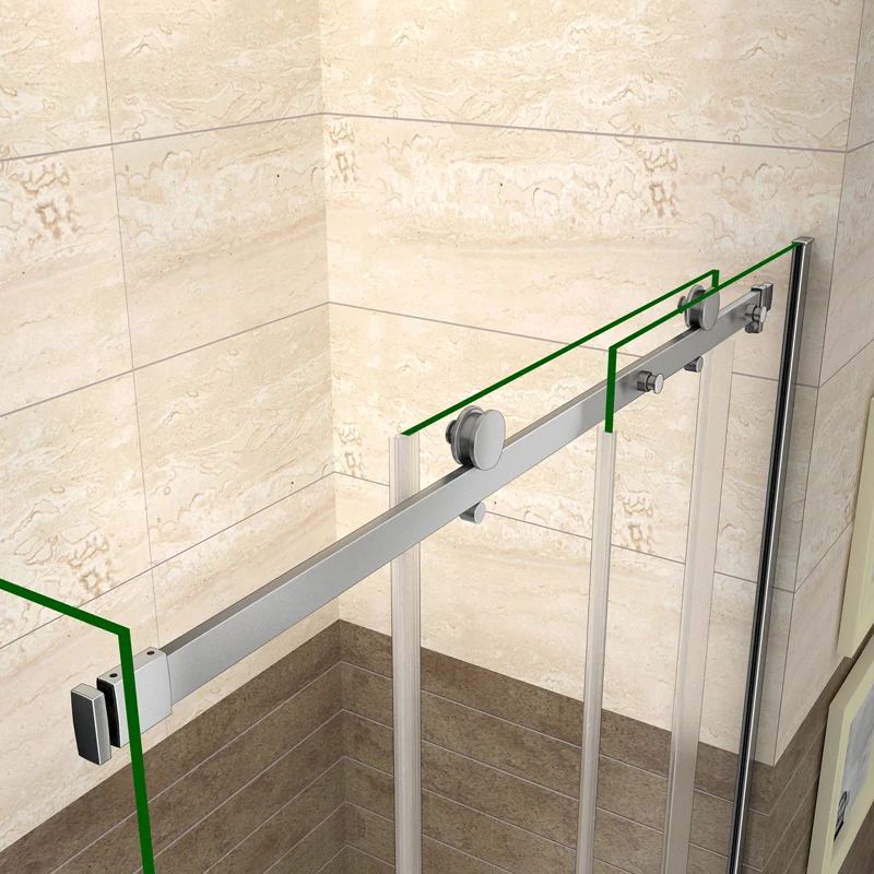 Aica porte de douche coulissante 140cm,paroi de douche 90cm,140x90cm receveur inclus,8mm verre sécurité anticalcaire p-3