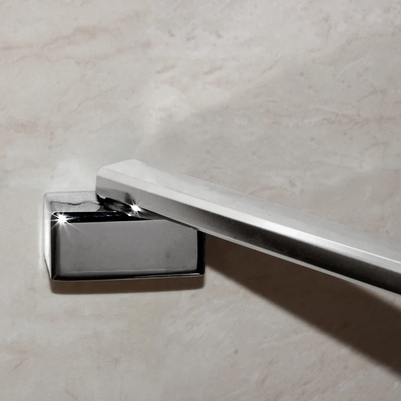 Aica paroi de douche en verre sécurité et bande central dépoli, walk in paroi de douche à l'italienne avec barre de fixation 45cm
