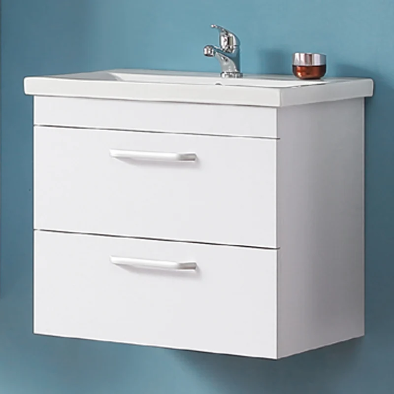 Meuble de salle de bain modèle de Anlo double et cœur bleu 61x40x53cm Ensemble meuble et vasque