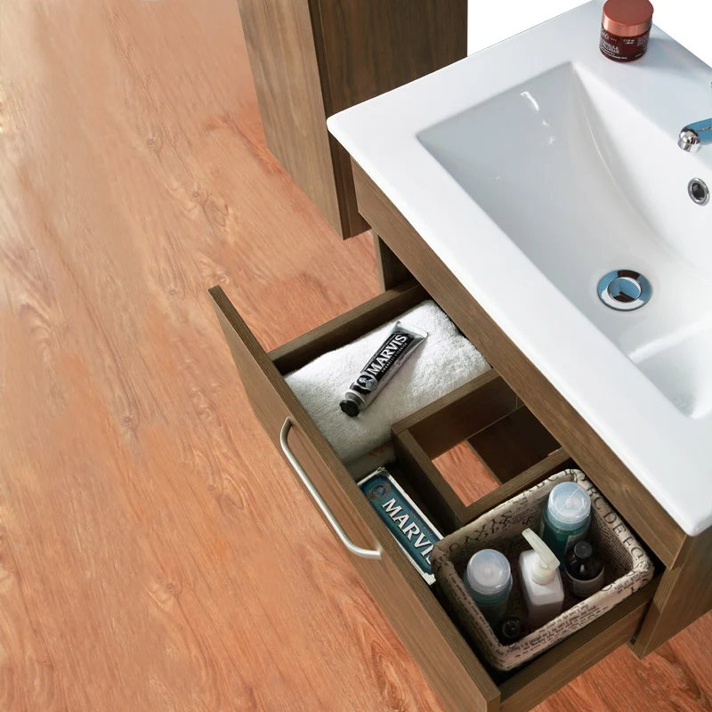 Meuble de salle de bain Meuble sous vasque suspendu 1 tiroir 58 cm+Vasque