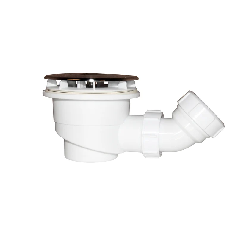 Aica bonde de receveur bonde de douche 90 mm avec le siphon 90cm bonde de douche haut débit extra plate couverture chromé diamètre 90mm