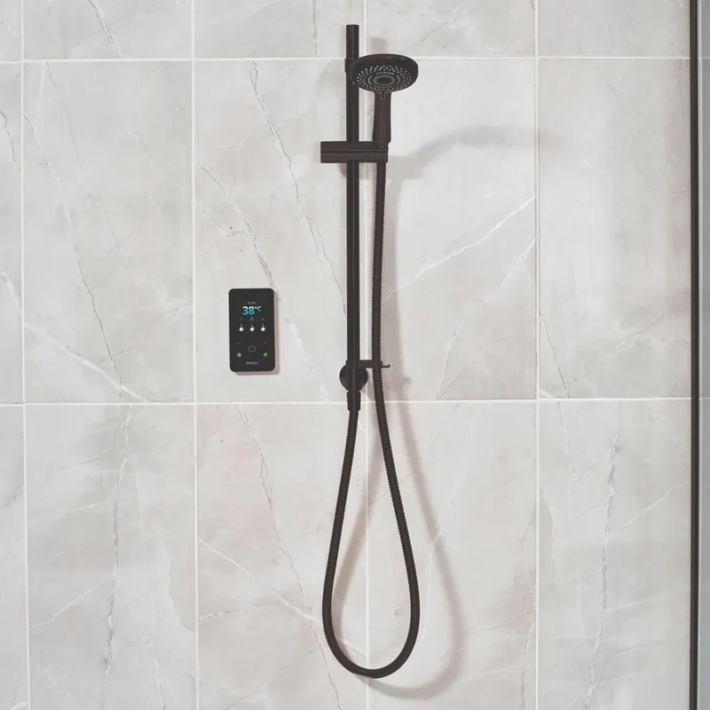 Triton ENVi Electric 10.5KW Shower with Rail Kit - Black